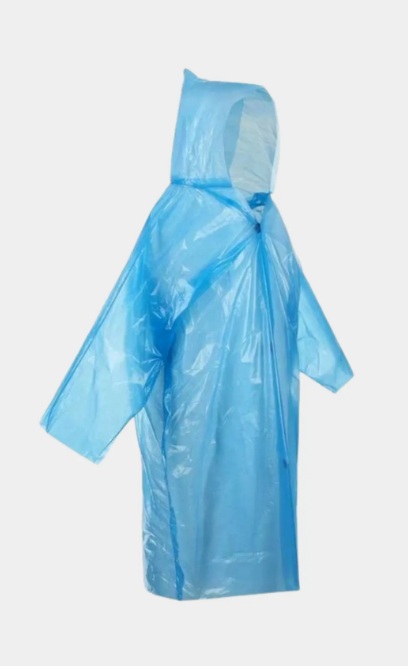 Плащ дождевик на липучке   /+
