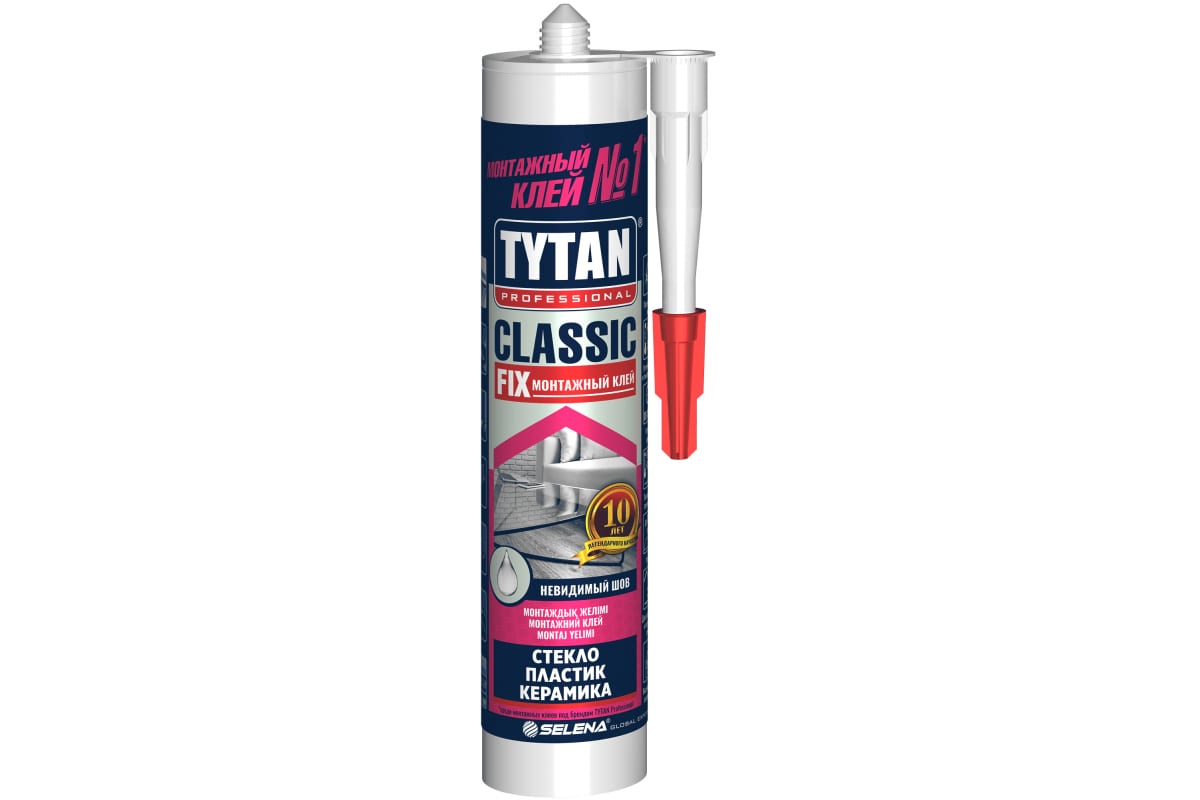 Клей TYTAN Professional  Classic Fix Монт, 310мл прозрачный 1х12   /*