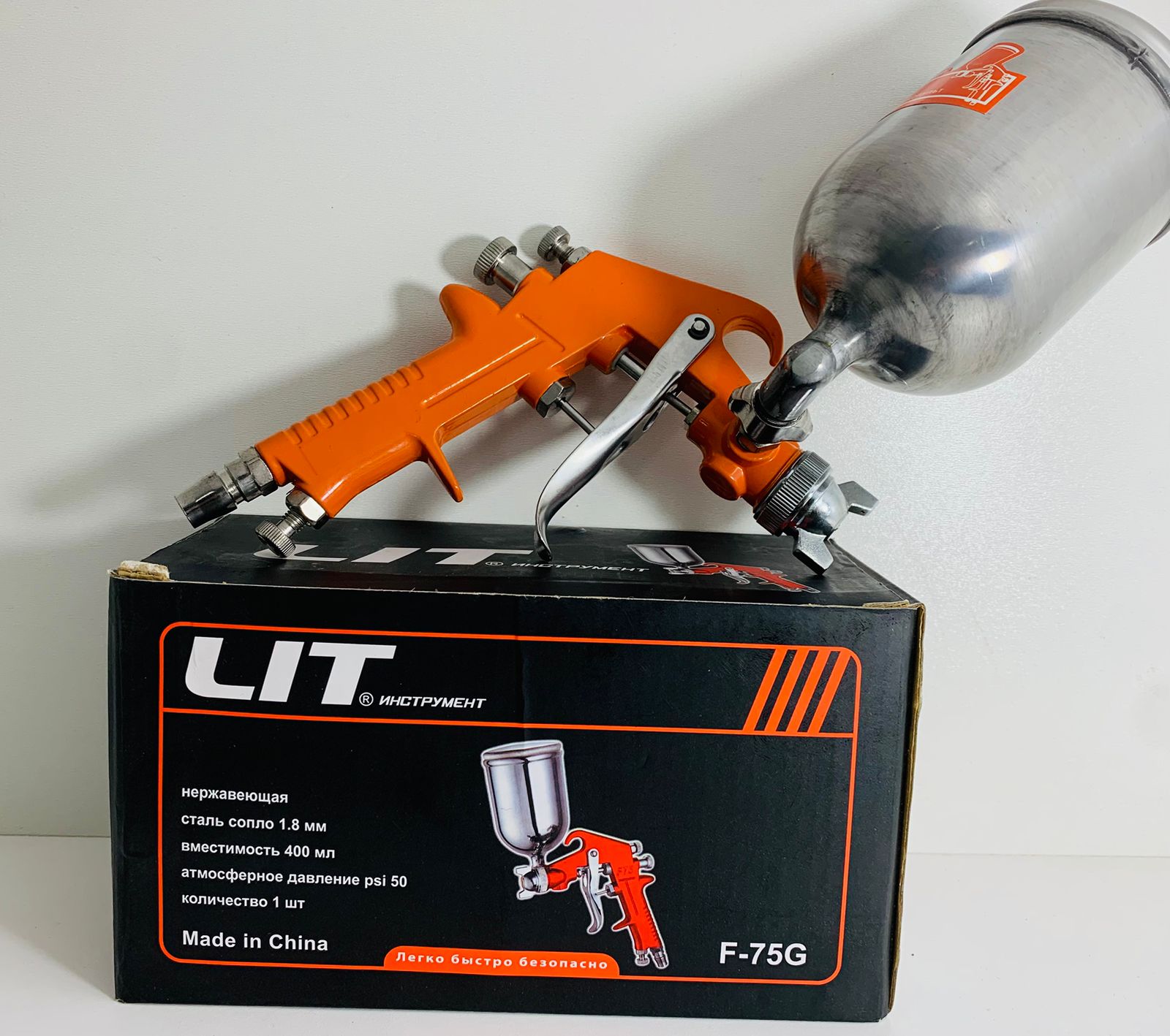 Краскопульт LIT F-75G Желез.Бачок Верх 1х30  |*