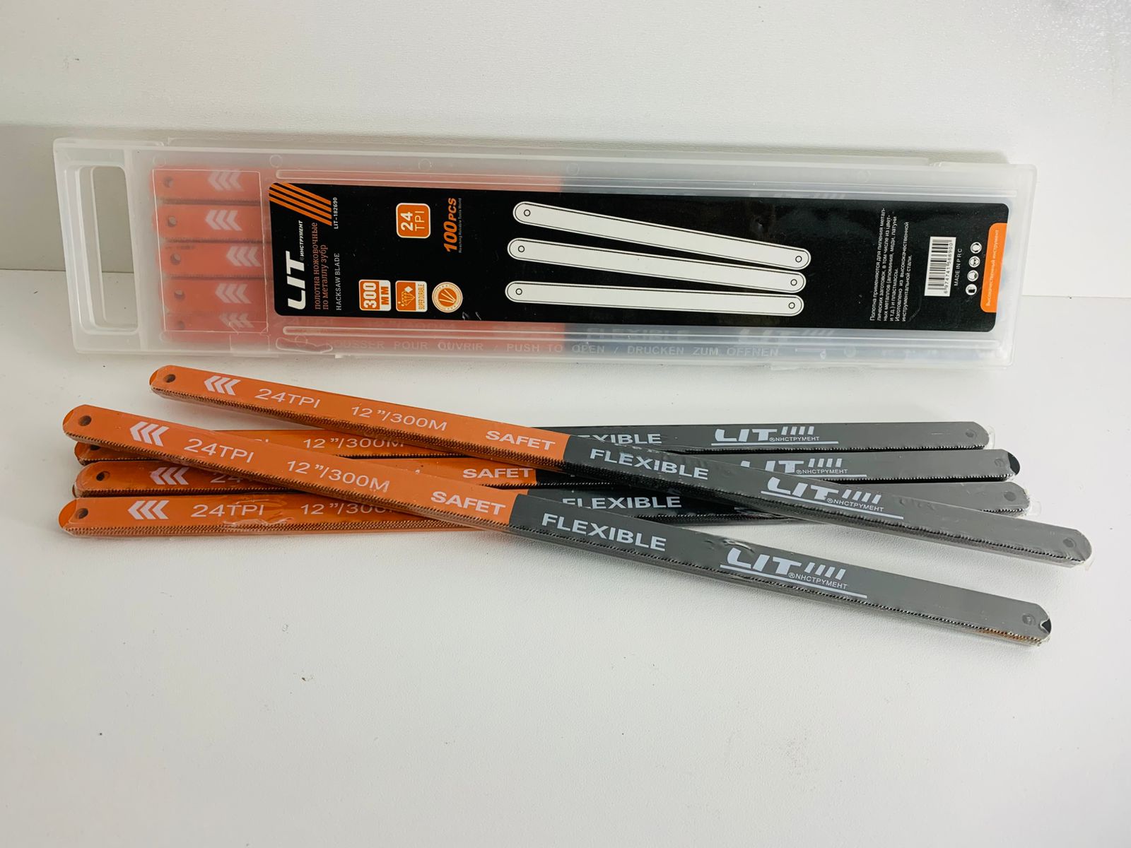 Полотно по металлу LIT Одностороннее 18 TPI 300мм 1х100  |*