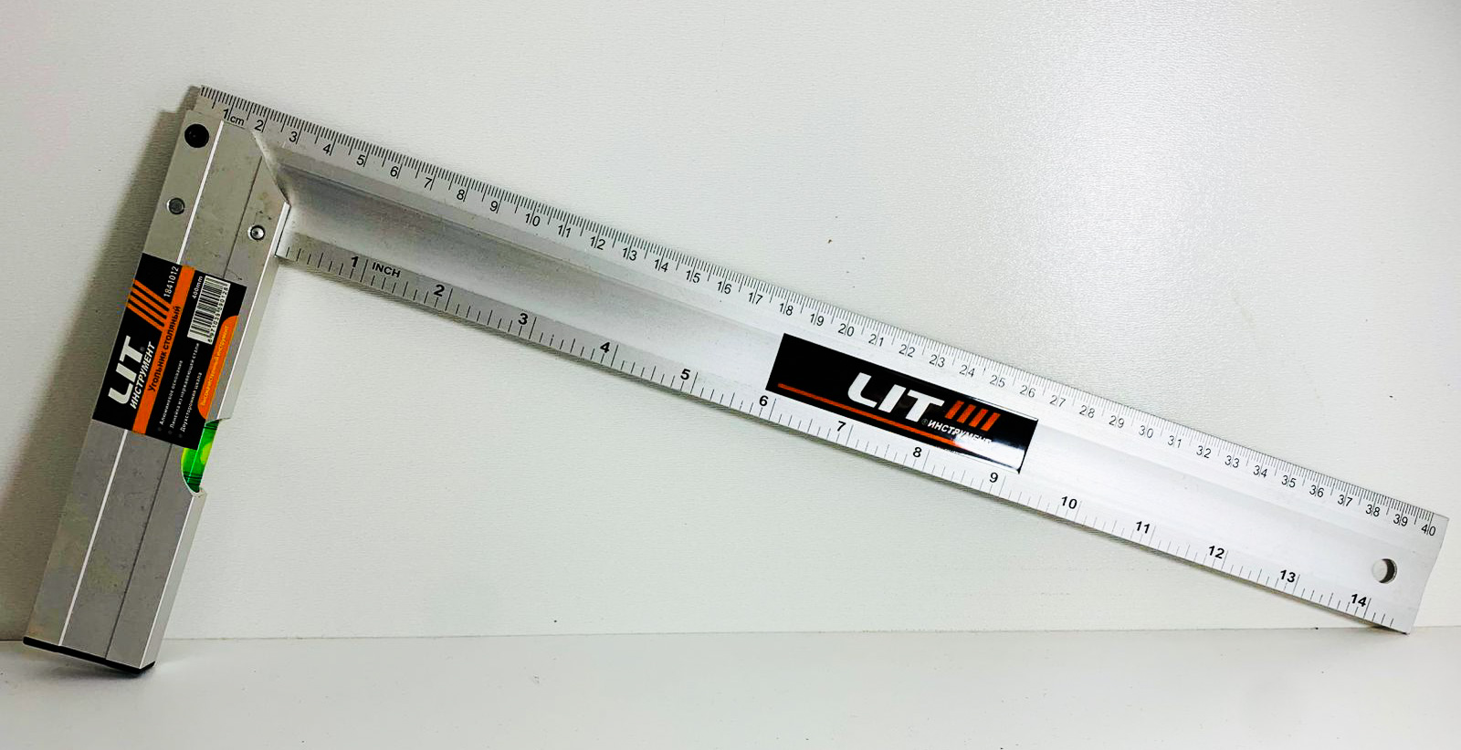 Уголок строительный LIT с уровнем 30см (1х60)  |*