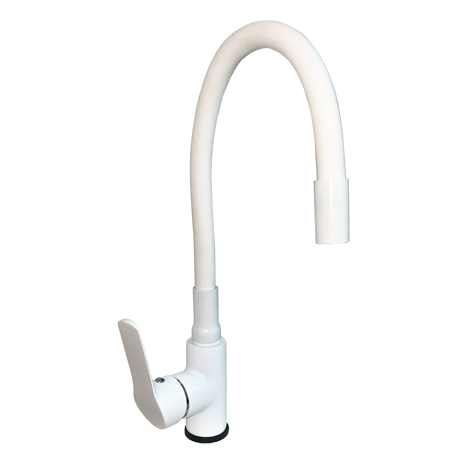 Смеситель для кухни с гибким изливом Белый MITTSU M2046W  (1x12)   |*