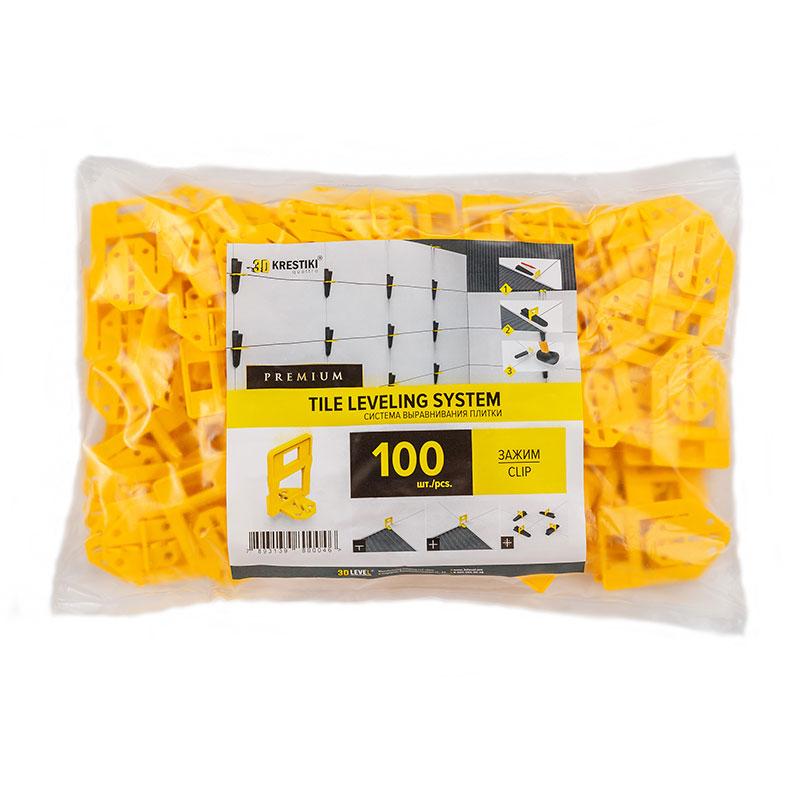 Зажим 3D+ СВП Qiattro (100ШТ) (1,5)   \2