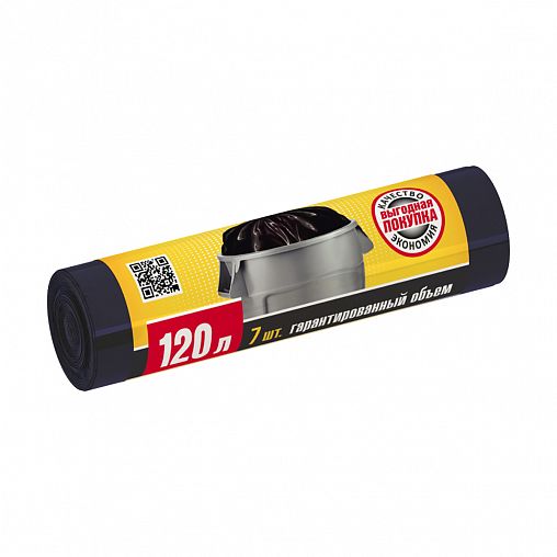 Мешок Мусорный 120 л (10шт) 1х30     /+