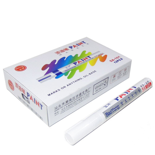 Маркер краска PAINT Белый VK-1535 (1x12)   |+