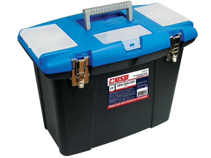 Ящик для инструментов глубокий 480*280*360мм "19" метал замки  /2