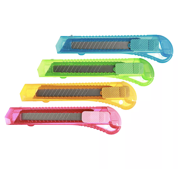 Нож канцелярский Cutter KNIFE Цветной  1x12   (1*720)   /1
