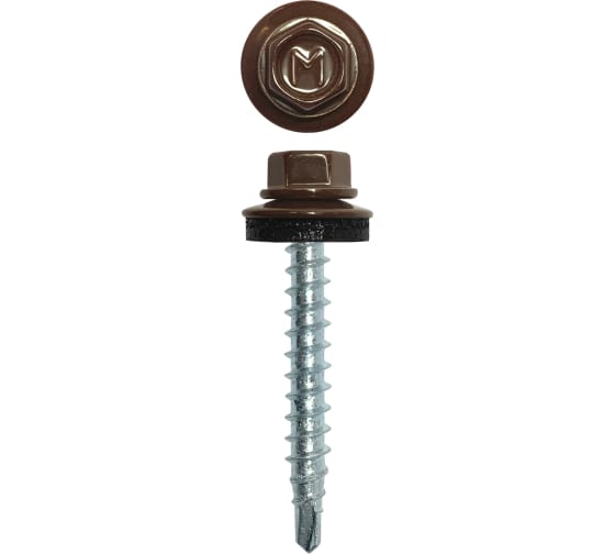 Саморез кровельн. 8017 (Шоколадно-Коричневый) 4,8х29 (1х250)  |+