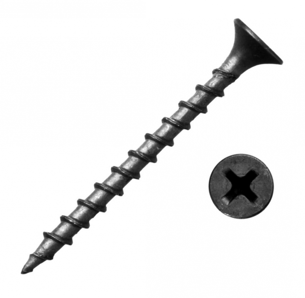 Саморезы (15кг) 4,2х75 (76) по г/к (Дереву) оксид.круп.резьба КГ "Металл-Сервис" |2