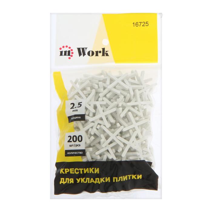 Крестики для плитки 2,5мм inWork (200шт)   не заказывать /+