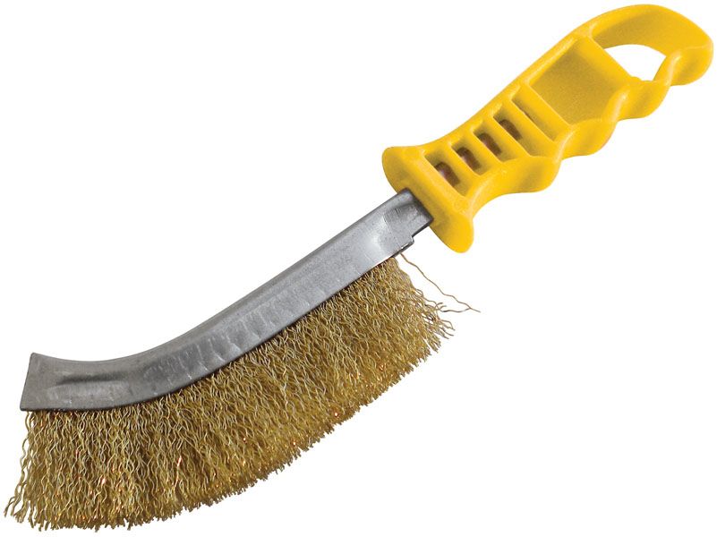 Корщетка ручная изогнутая 250мм пласт.ручка InWork |*