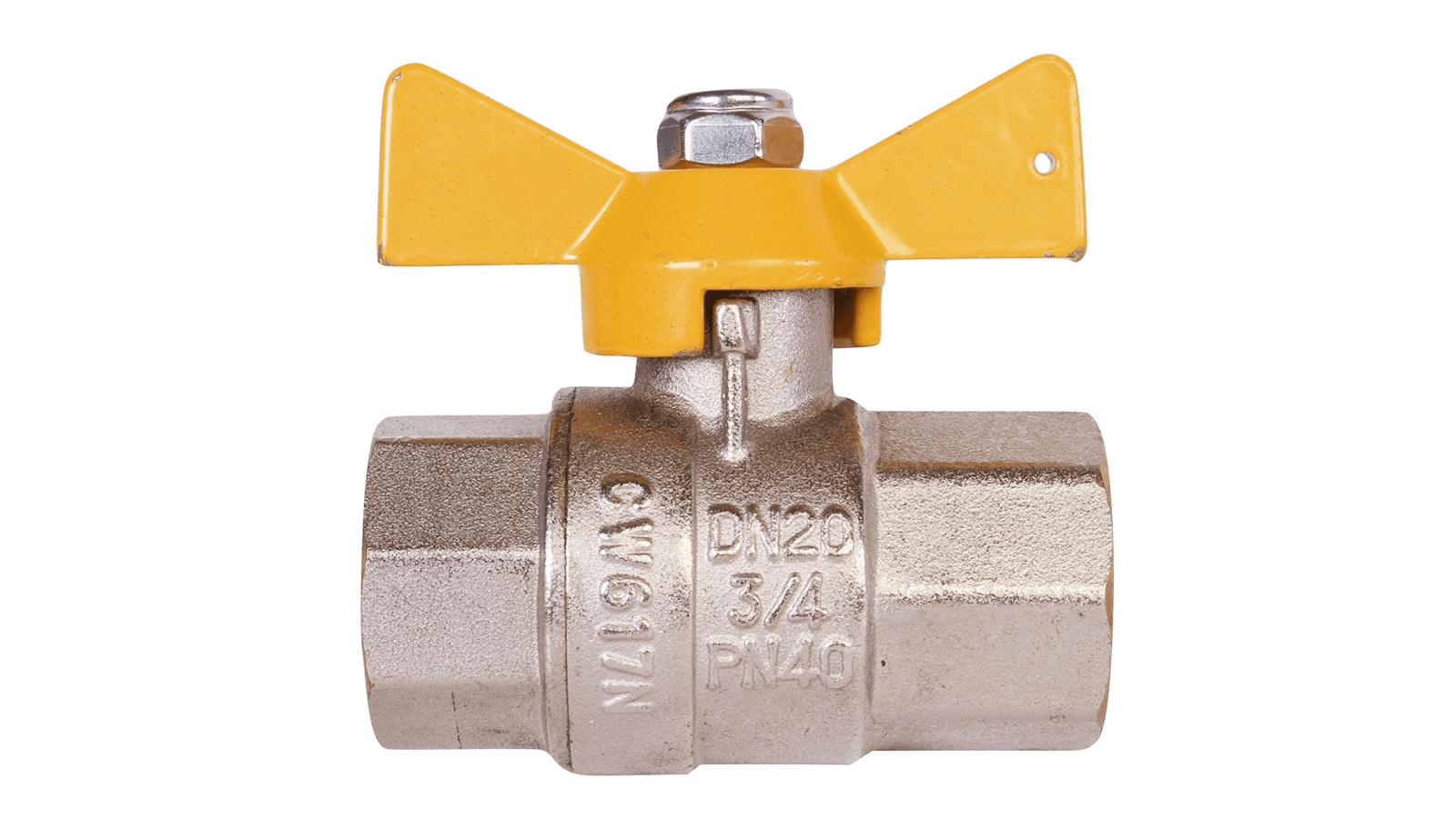 Кран шар  бабоч  Ду 20 MASTER GAS  вн/вн   |+