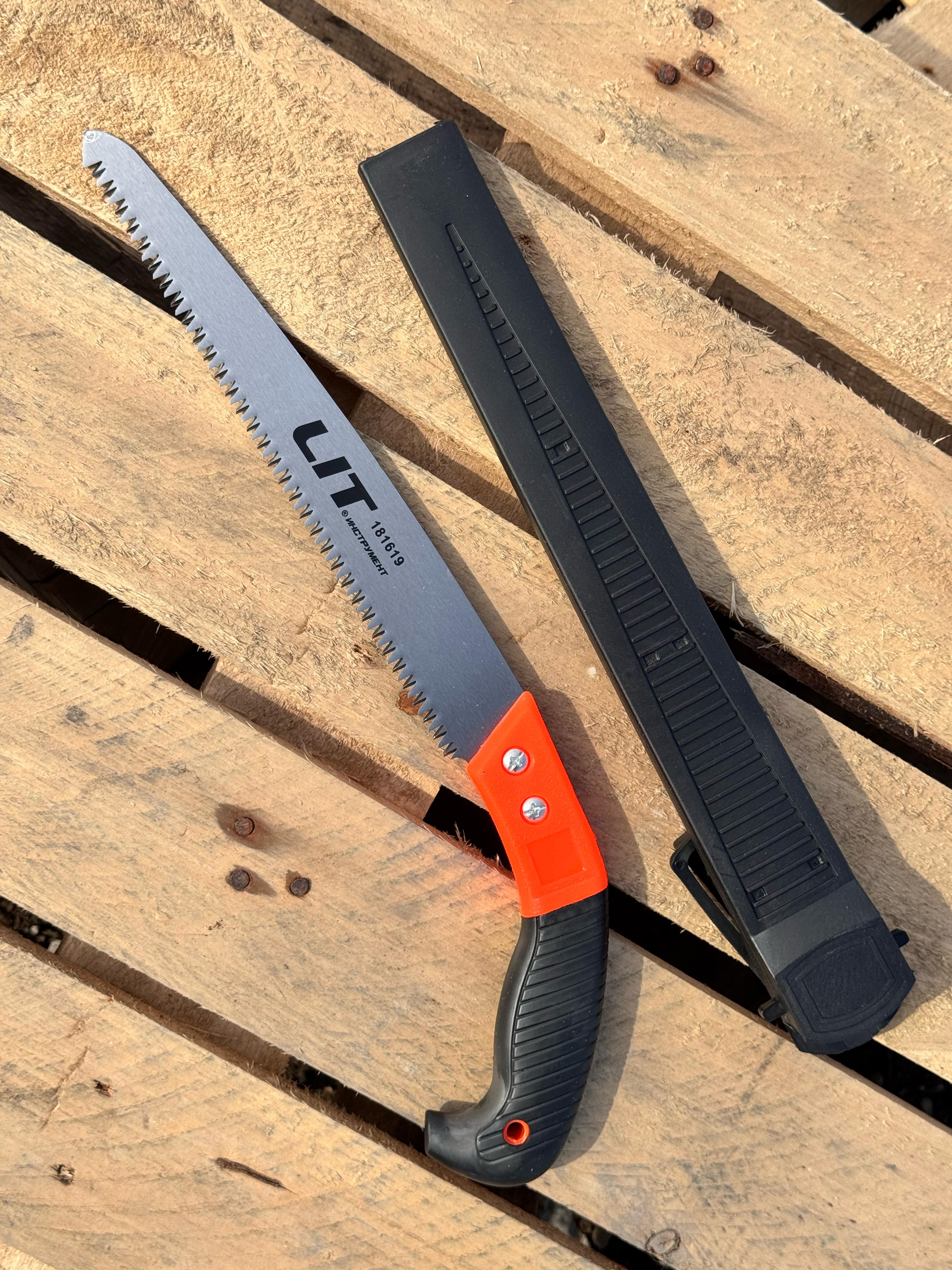 Ножовка садовая LIT с пласт.ручкой в чехле LIT-181619 (1х48) |*