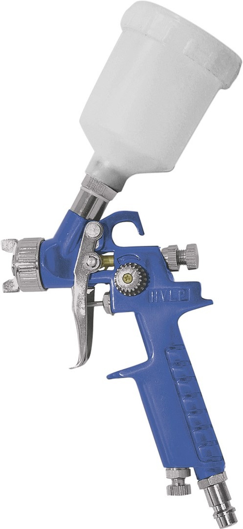 Краскопульт пневмат.HVLP с верх.пластик. бачок 150мл 81006 /3