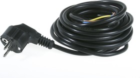 Шнур с вилкой ЕВРО ЧЕРНЫЙ 2х1,5  1х10  /+