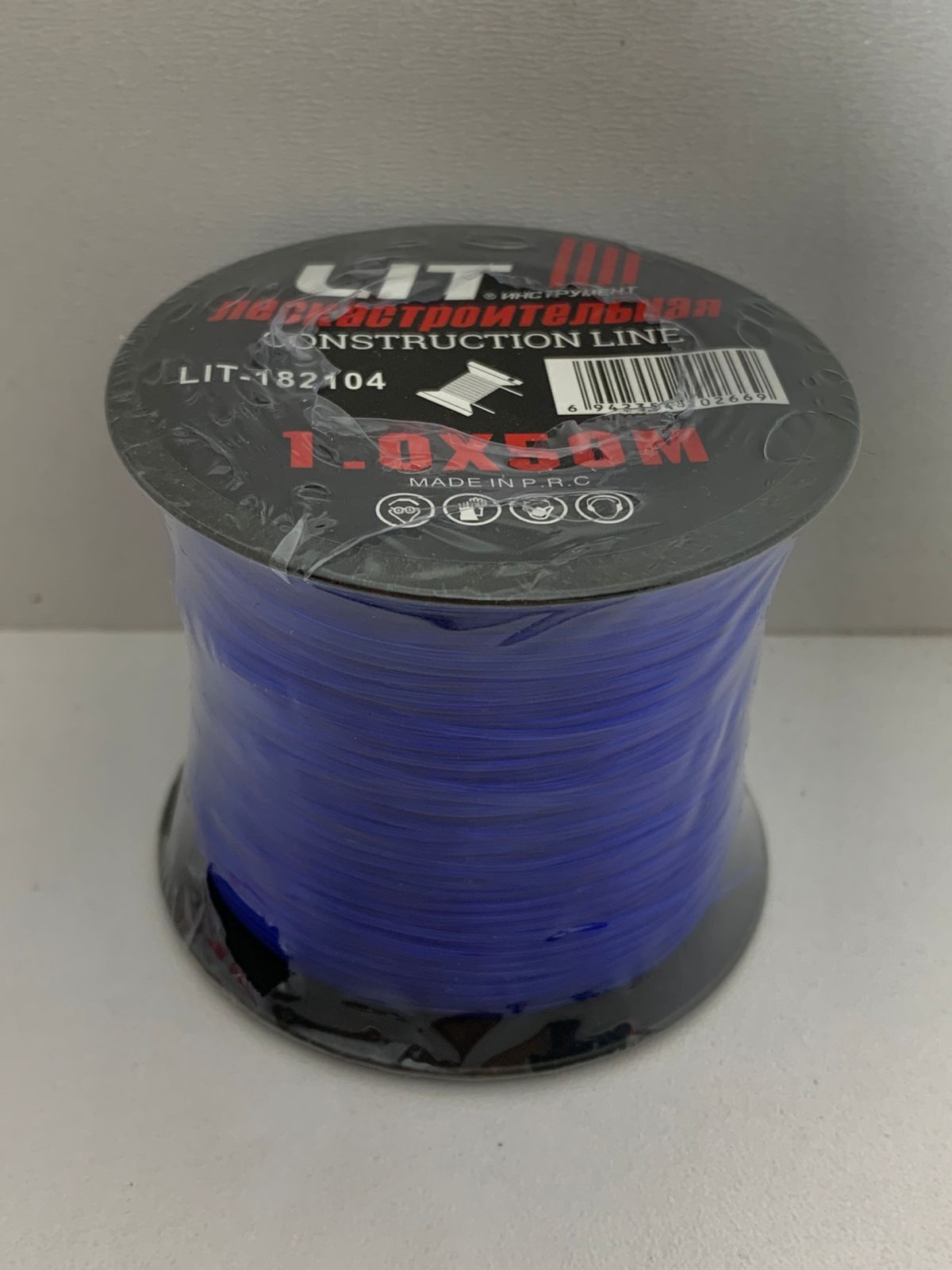 Леска на катушке LIT 1мм х 50м СИНЯЯ 1х12 (1х216)|*