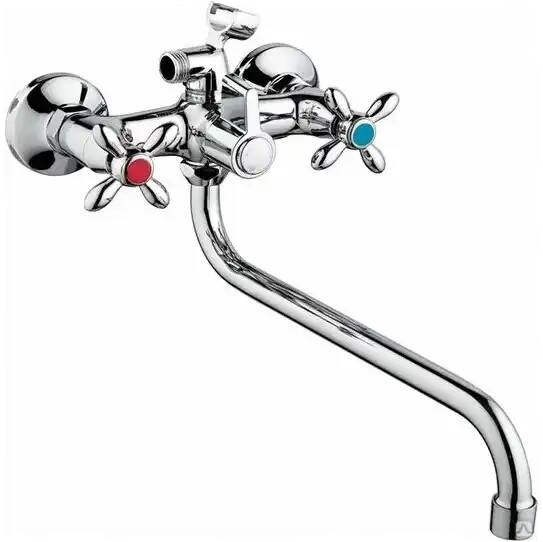 Смеситель VEKA-KMV для ванны с 2 рукоятками VK-2013(М2070) (1x12)   \+