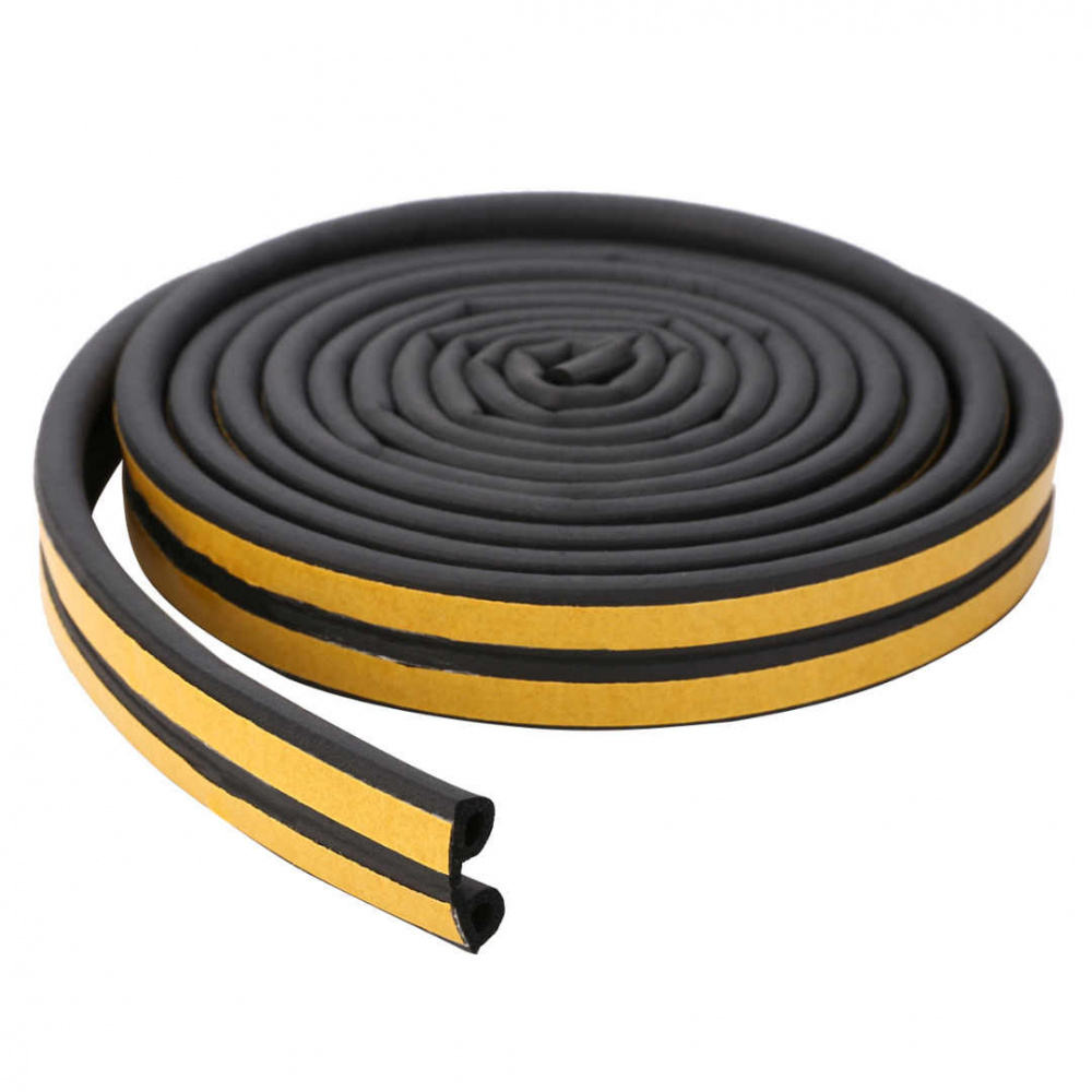 Уплотнитель SPARKLUX D-профиль 10х12мм 40м Черный (1х8)