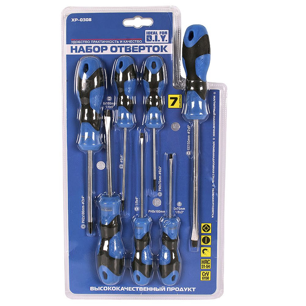 Набор отверток X-PERT 7 предметов XP-0308 1х48  |+