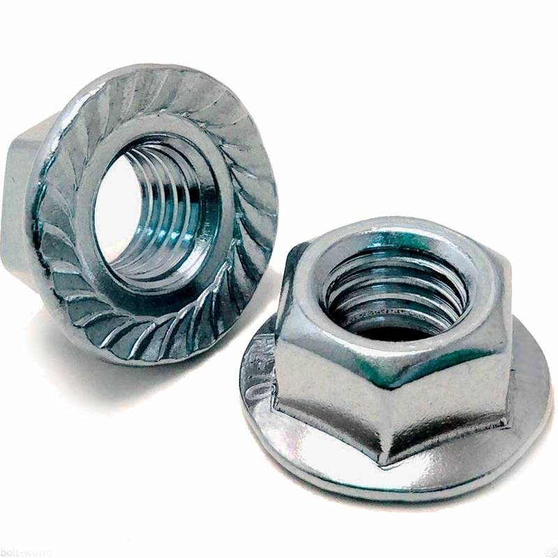 Гайка шестигранная с флянцем (1кг) М14 DIN6923   |+