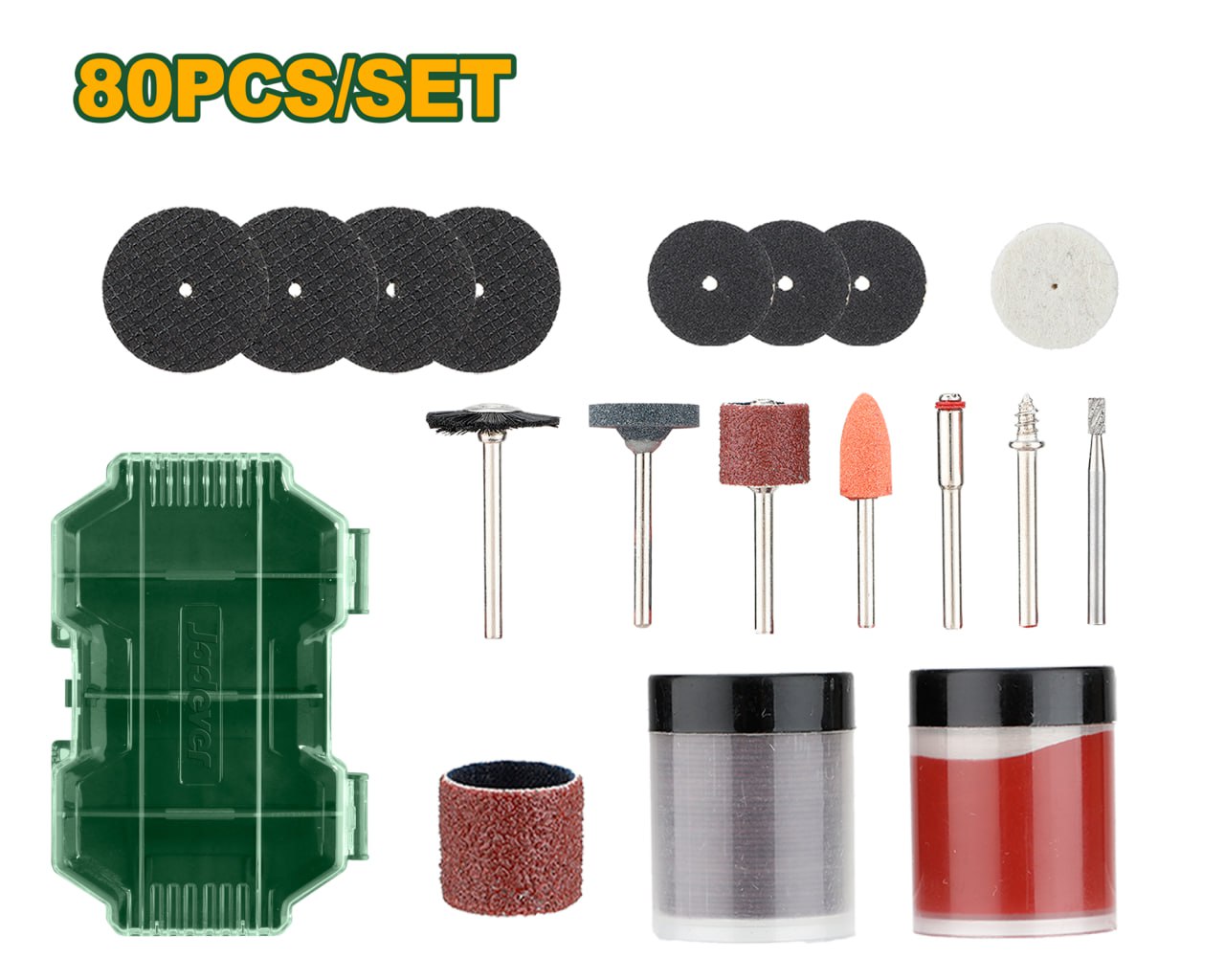 Набор насадок для гравера Jadever 80pcs (1x40)   |*