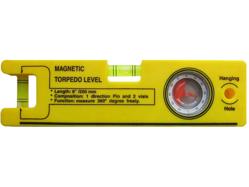 Уровень 200мм пластиковый с угломером |+