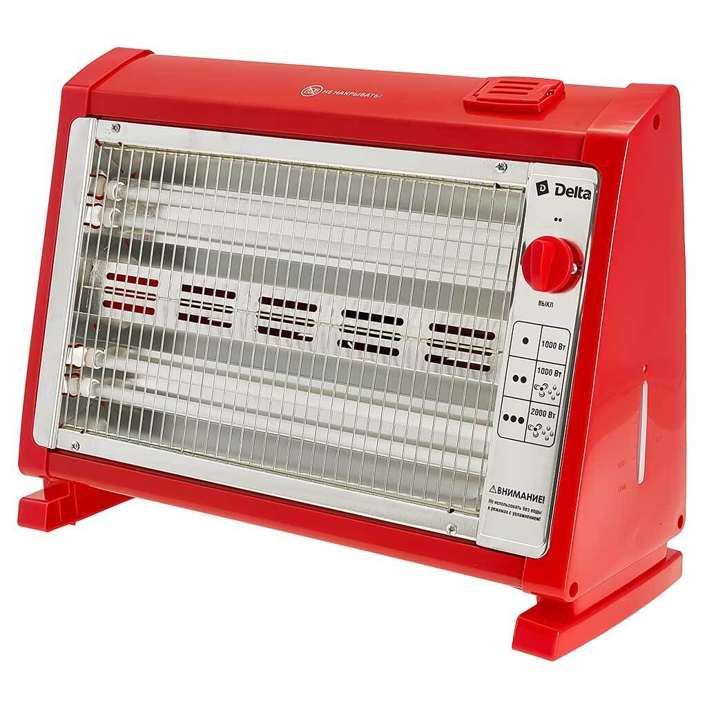 Обогреватель Кварцевый DELTA D-121 2000Вт (с вентилятором) 1х4  /+