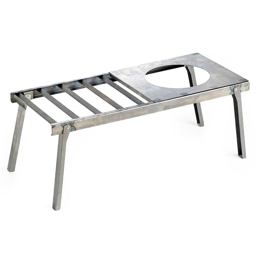 Решетка костровая "Следопыт" с подставкой под казан  |+