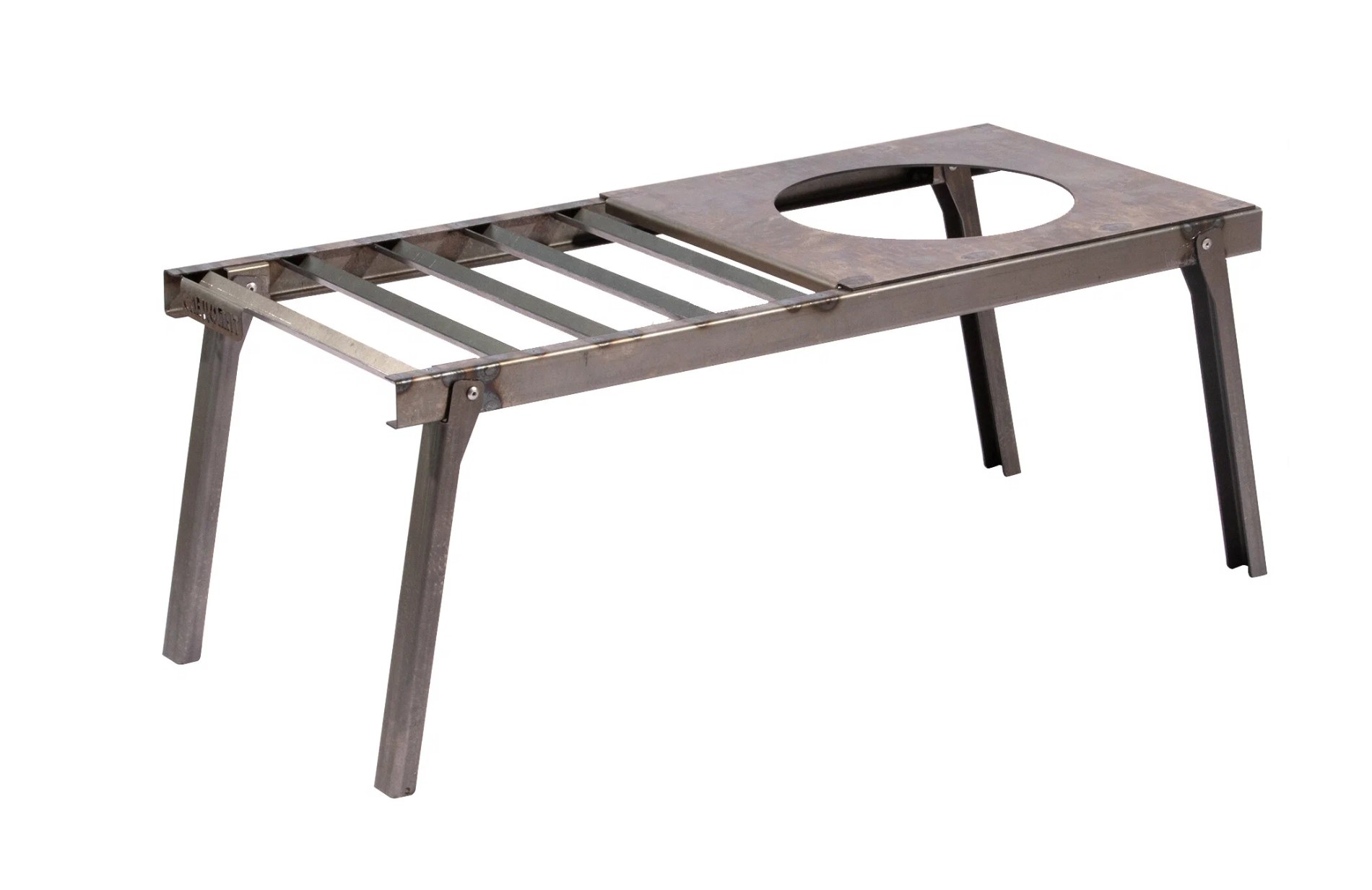 Решетка костровая "Следопыт" с подставкой под казан Усиленная  |+