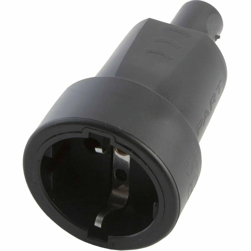 Розетка Каучуковая с заземлением без крышки (Мама)  /+