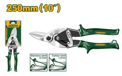 Ножницы по металлу Jadever №10 250mm Левые (1x5)(1x40)  |*