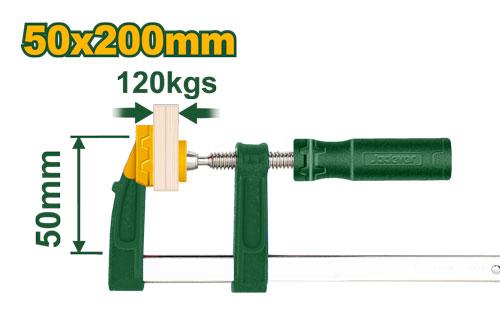 Струбцина Jadever F-Типа 50х200mm  (1x50)  |*