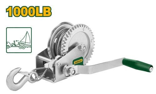 Лебедка Jadever ручная с тросом 1000lbs/460кг (1x6)  |*