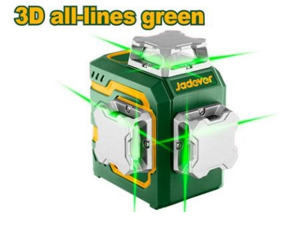 Лазерный уровень Jadever 12V 12 лучей (1x8)