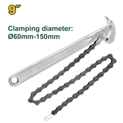 Ключ Цепной Jadever №9 60-150mm (1x48)  |*