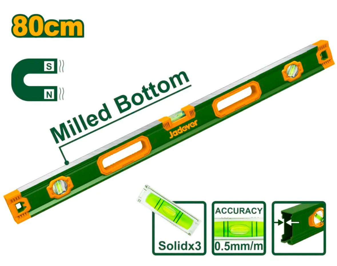 Уровень Jadever Магнитный 80см (1х20)  |*