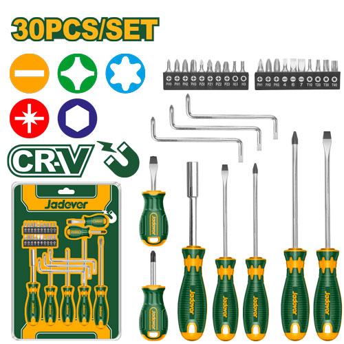 Набор отверток Jadever 30pcs (1x20)  |*