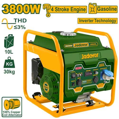 Генератор Бензиновый Jadever Инверторный 3800кВт   |*