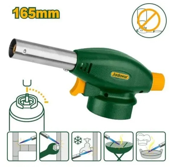 Горелка Jadever на газ балон 165mm (1x60)   |*