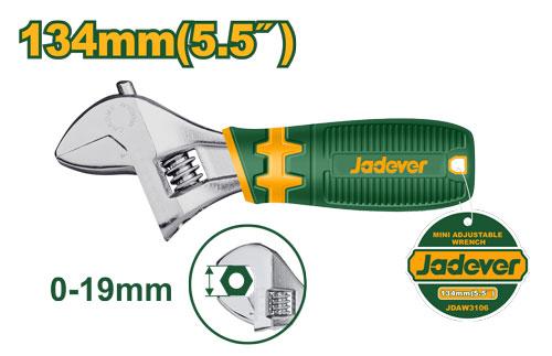 Ключ разводной Jadever Мини Прорезин.№5,5 134mm 