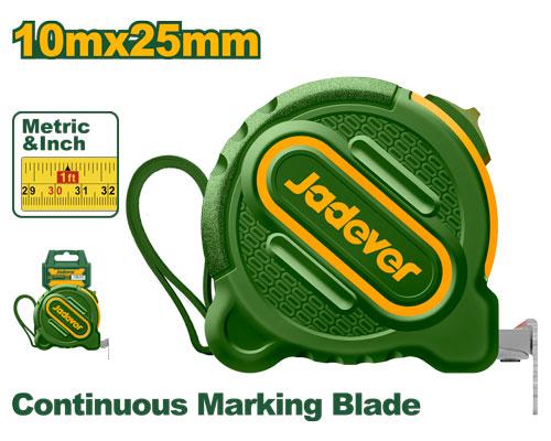 Рулетка Jadever 10m x 25mm (1х36)(1x48)  |*