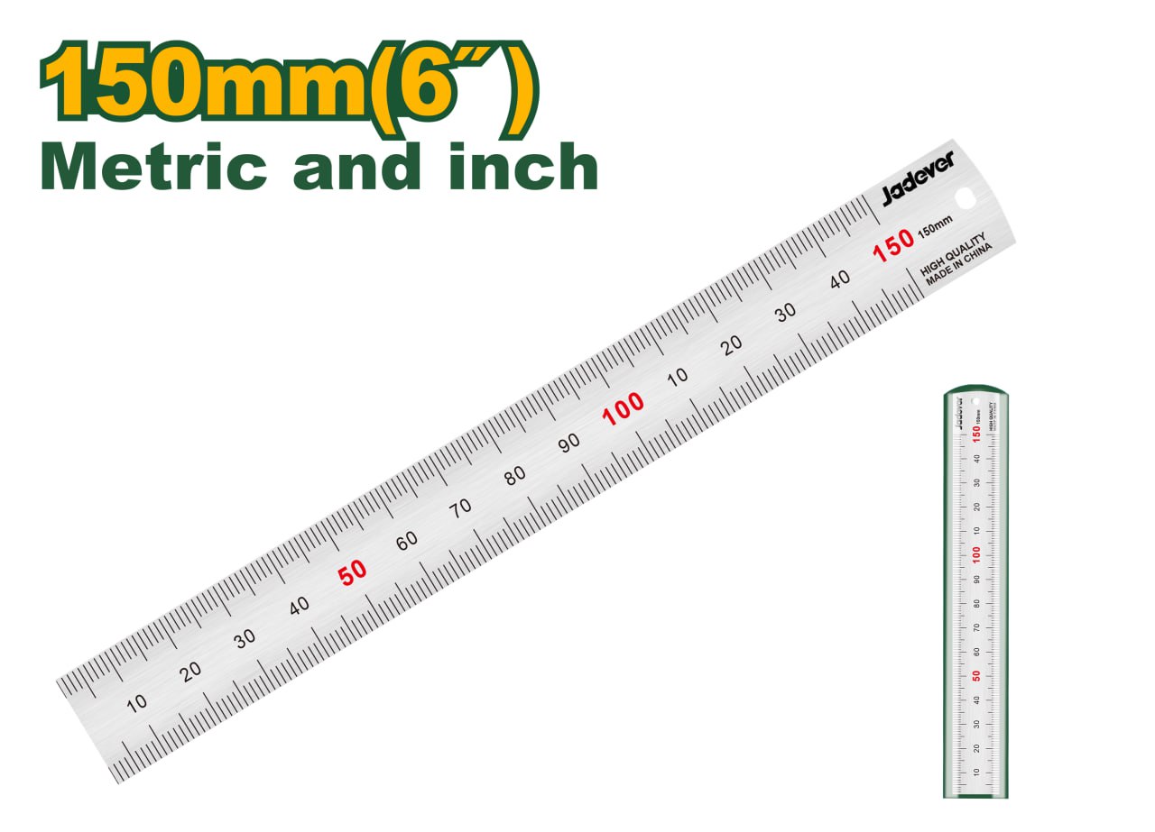 Линейка Jadever №6 150mm (1x50)  |*