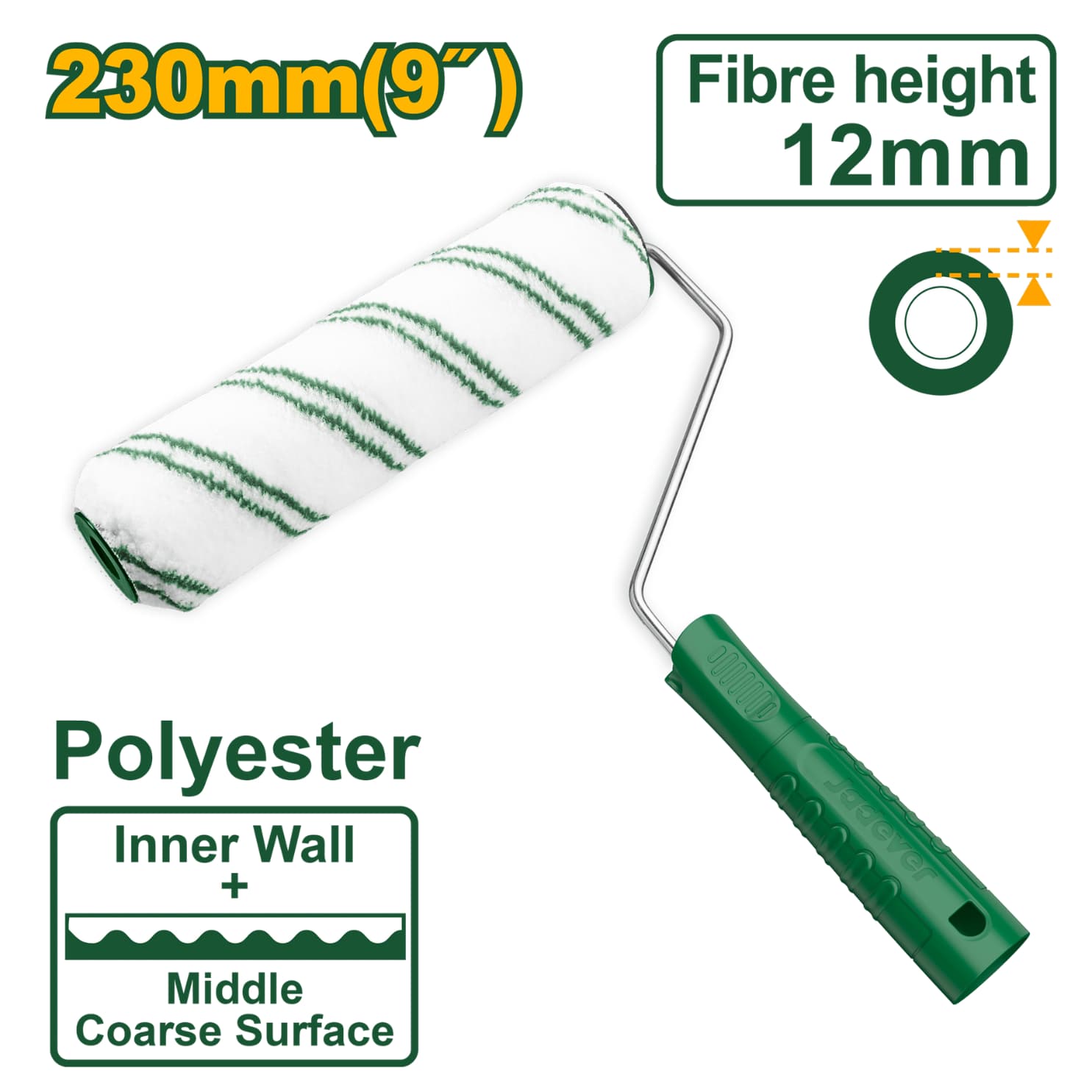 Валик Jadever №9 230mm (1x40)  |*