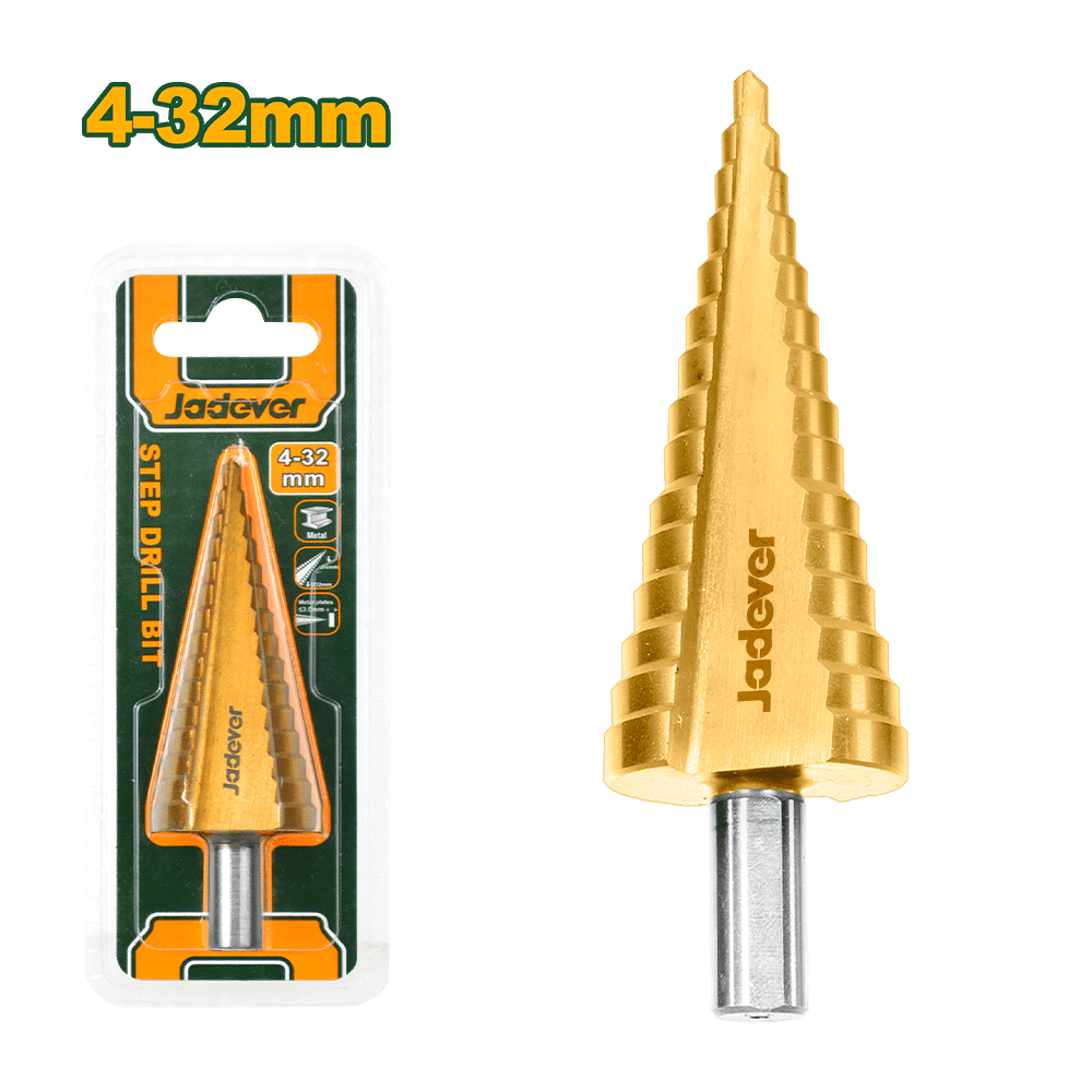 Сверло ступенчатое Jadever 4-32mm (1x60)  |*