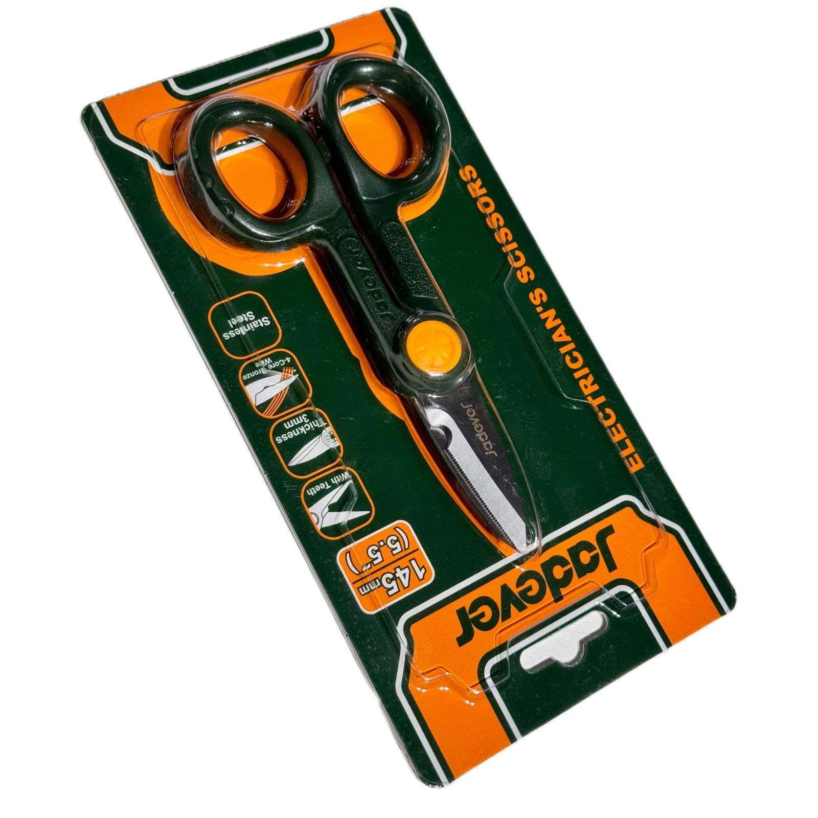 Ножницы Электрика Jadever №5.5 145mm  (1x100)