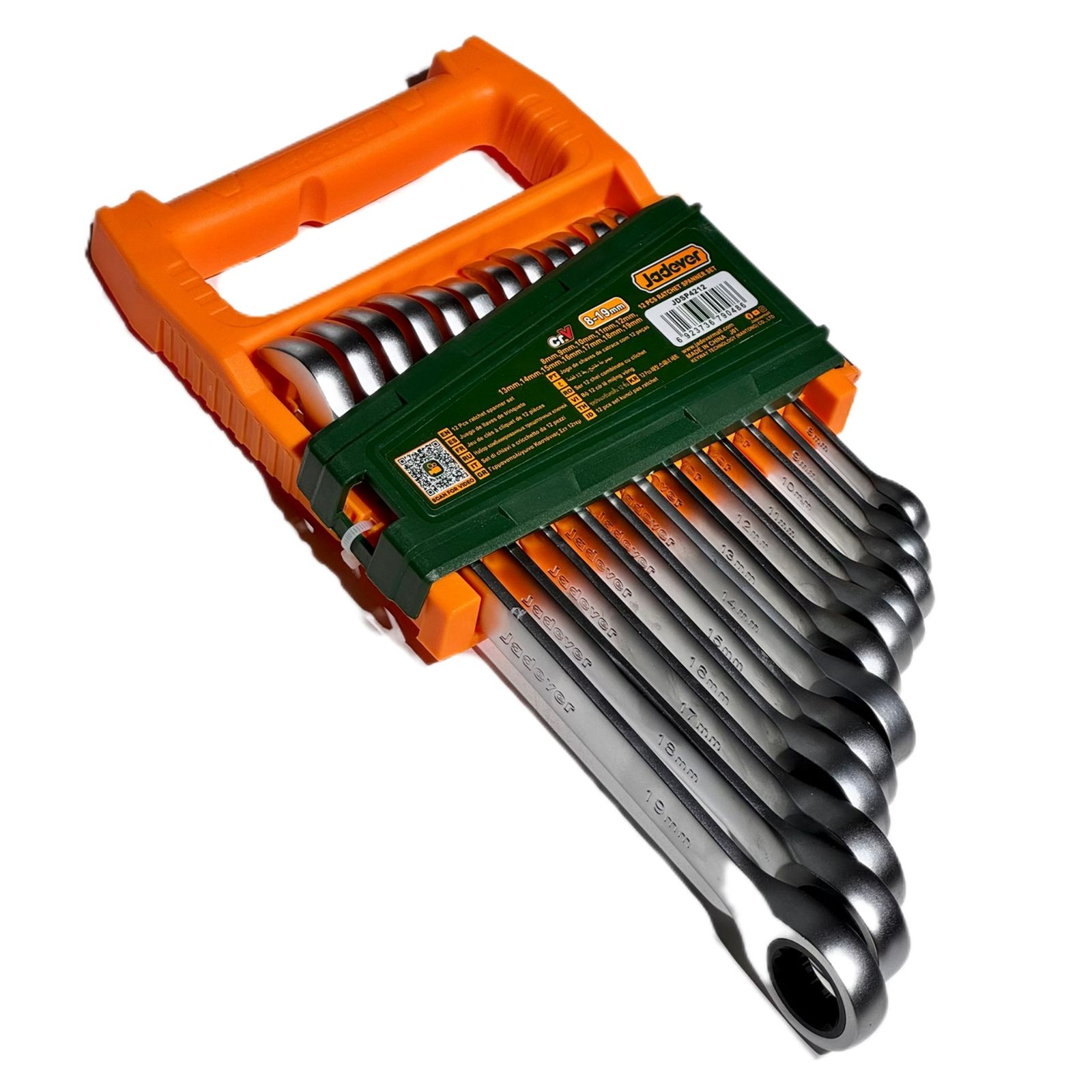 Набор комбинированных ключей Jadever с трещеткой 12pcs  (1x12)  |*