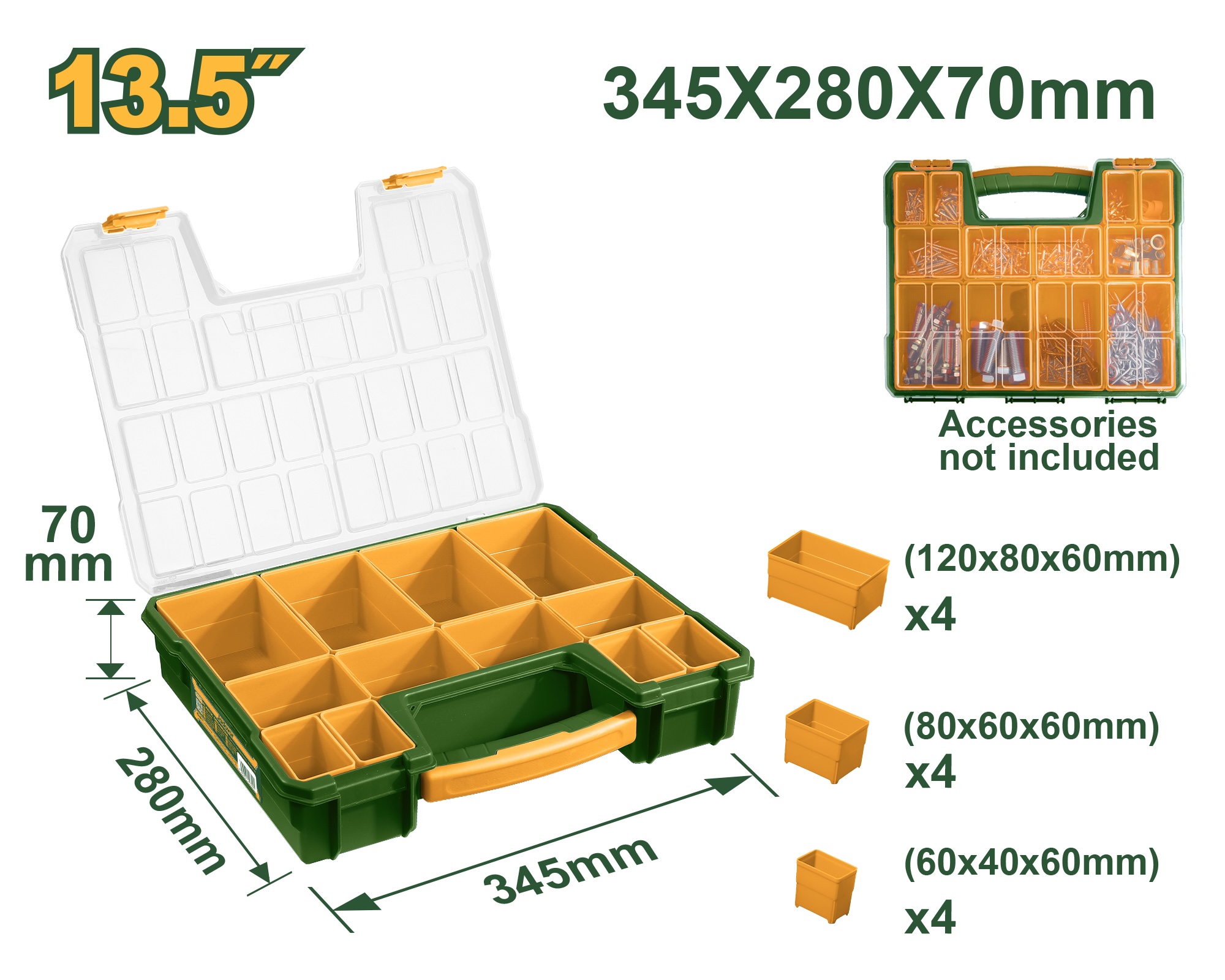 Органайзер Jadever №13.5 345х280х70mm (1x6)  |*