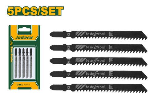 Пилки на лобзик Jadever по дереву 74mm 5pcs (1x250)  |*