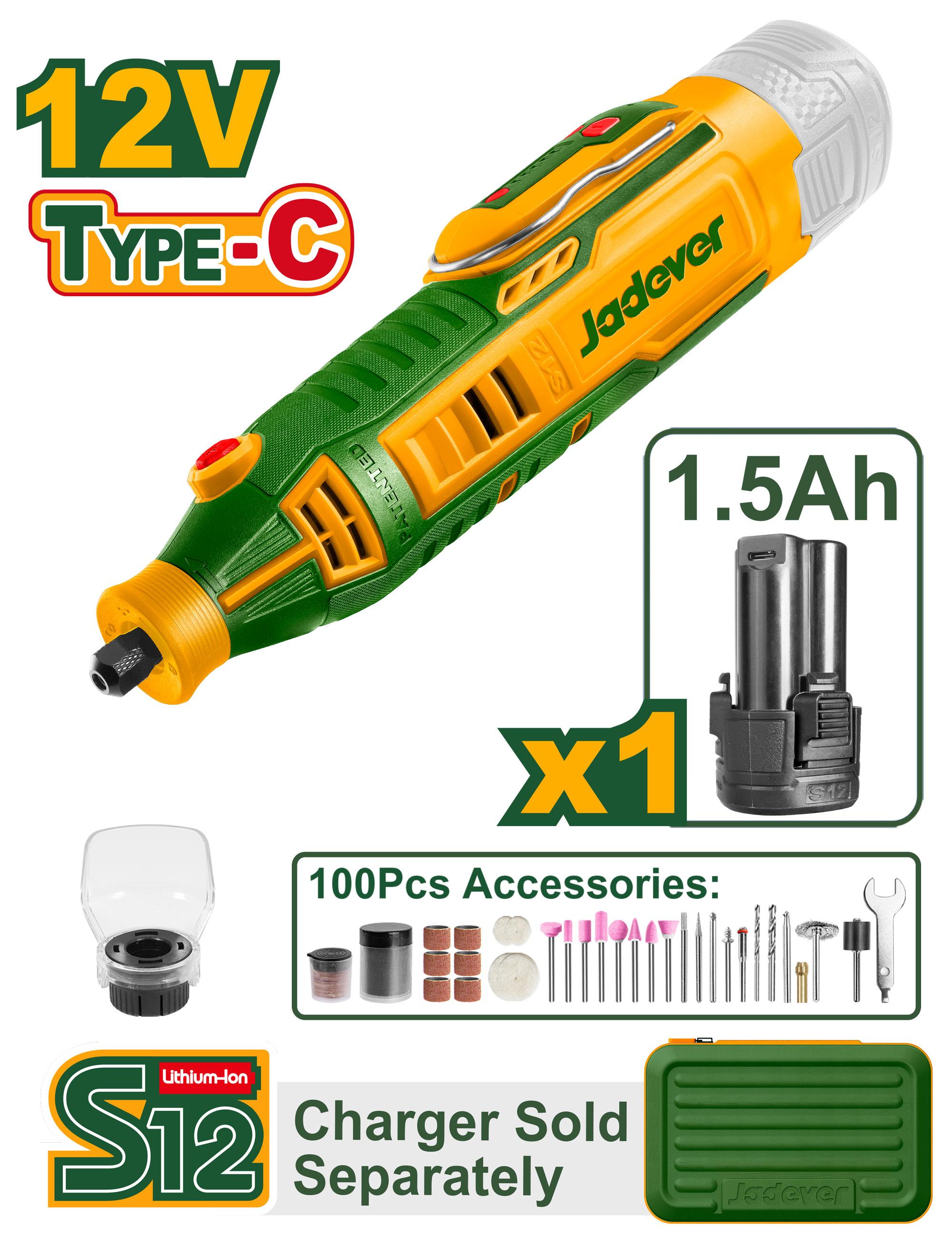 Гравер Аккумуляторный Jadever 12V (1x10)   |*