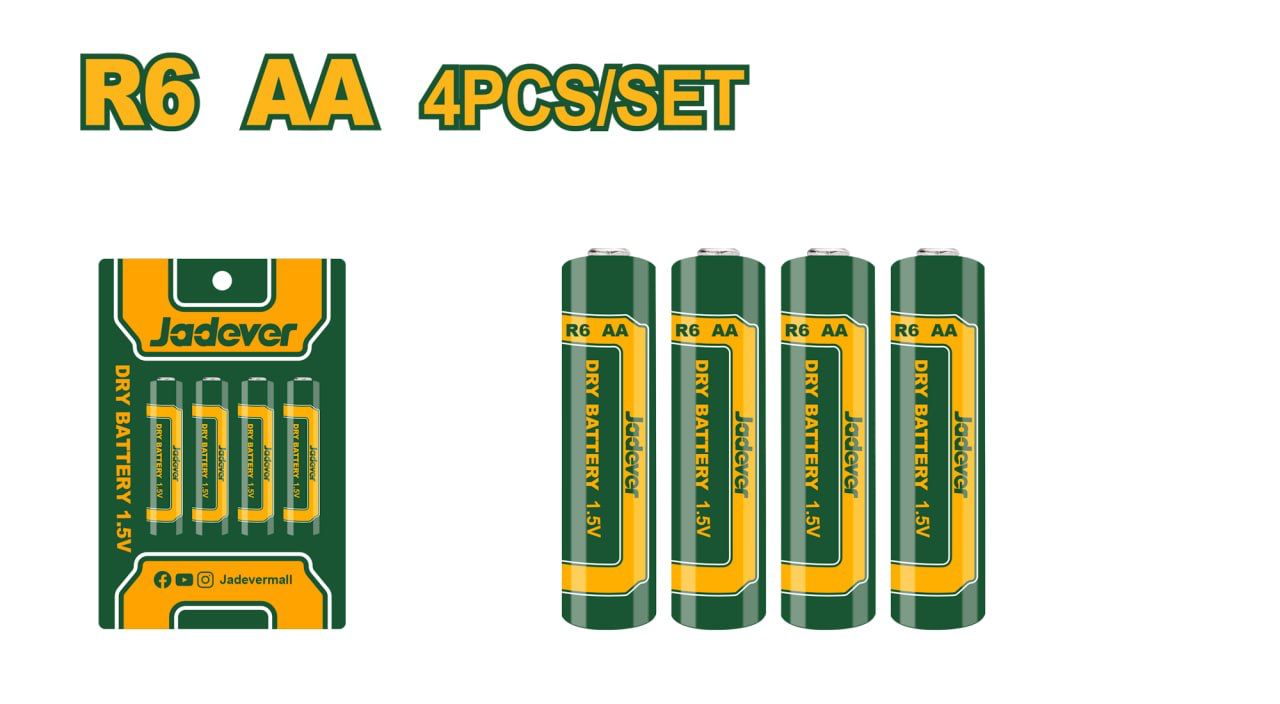 Элемент питания Jadever R5 AA 4pcs (Пальчик) (1x20)(1x160) 